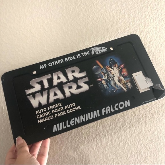 Star Wars Millennium Falcon License Plate - Picture 1 of 2